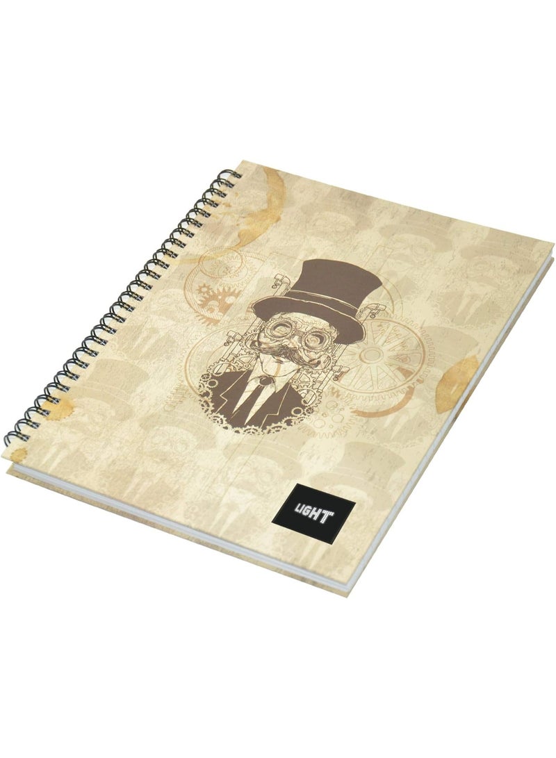 FIS Light Spiral Hard Cover Single Line Notebook (100 Sheets, 10 X 8in, LINBS1081808) - Pack of 5 Pieces - Image 3